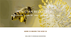Desktop Screenshot of meridianbeekeepers.co.uk